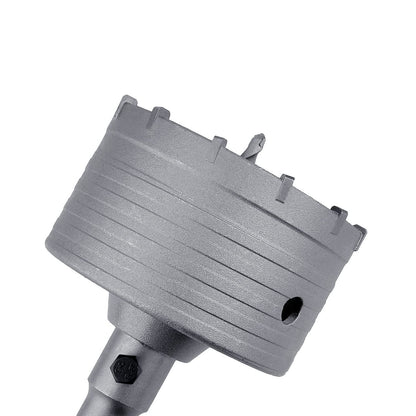 4 Zoll / 102 mm Betonlochsäge mit 220 mm SDS Plus Schaft Pleuelstange, GUICGOC Wolframkarbidzähne Zementlochsäge für Zement, Ziegel, Beton, Steinwände (4 Zoll / 102 mm)