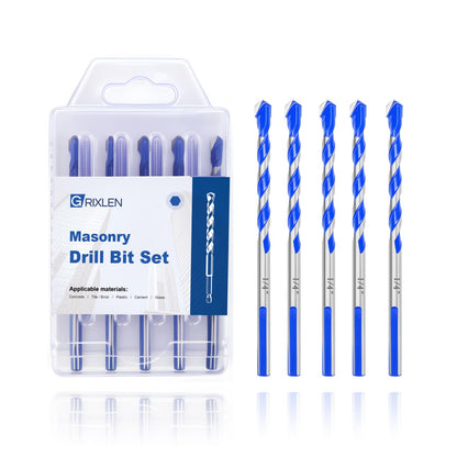 5er-Pack 5/32" Mauerbohrer-Set, Betonbohrer-Set, Betonbohrer für Beton, Fliesen, Ziegel, Zement, Glas (Sechskantschaft, 5/32 Zoll (5er-Pack))
