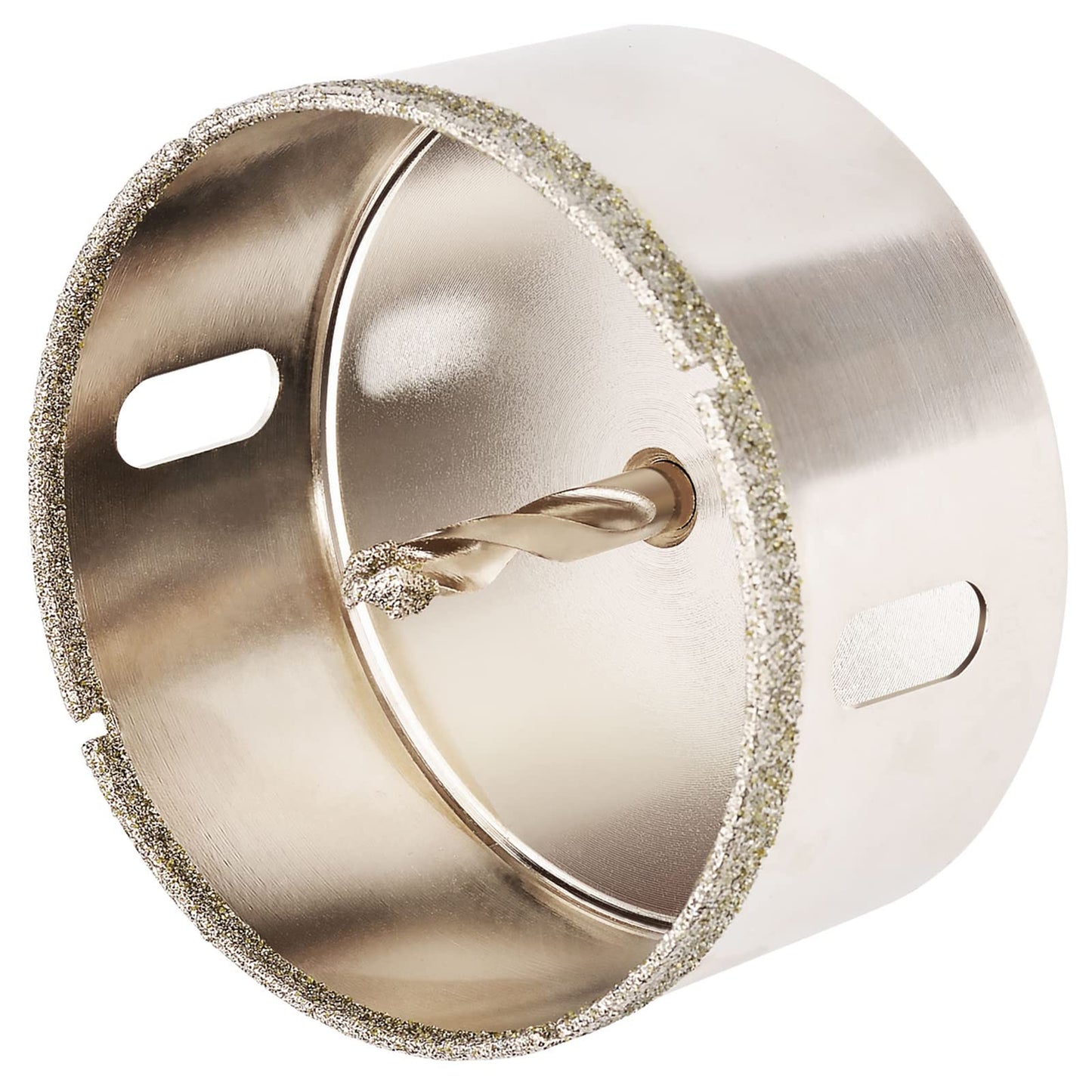 4-1/8"(105mm) Diamond Hole Saw, Glass Hole Saw with Guiding Drill Bit for Glass Ceramic Marble Porcelain Tile Granite Quartz Gemstone