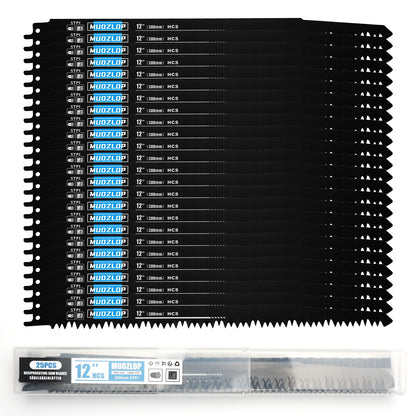 5er-Pack 9-Zoll-Säbelsägeblätter-Set, 6TPI-Sägeblätter aus Kohlenstoffstahl, Holzsägeblätter mit Organizer-Box (5, 6TPI/9 Zoll)