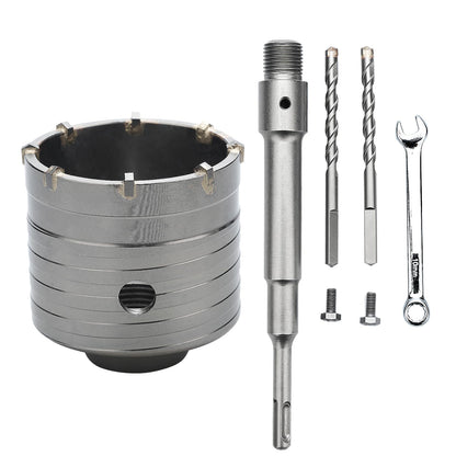 3 Zoll / 75mm Betonlochbohrer mit SDS Plus Aufnahmeschaft, 6.3mm Hartmetallspitze für Beton Zement Mauerwerk