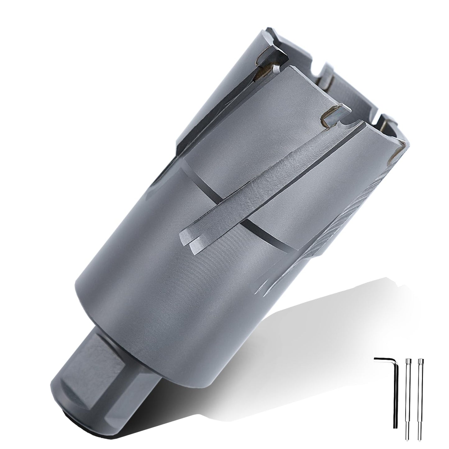 3" x 1-3/8" Annular Cutter with Weldon Shank,75mm Carbide Tip Annular Drill Bit for Stainless Steel, Iron (1-3/8" Depth, 3" (75mm) Diameter)