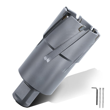 3" x 1-3/8" Hohlbohrer mit Weldon-Schaft, 75mm Hartmetall-Hohlbohrer für Edelstahl, Eisen (1-3/8" Schnitttiefe, 3" (75mm) Durchmesser)