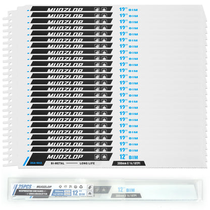 5er-Pack 9-Zoll-Säbelsägeblätter-Set, 6TPI-Sägeblätter aus Kohlenstoffstahl, Holzsägeblätter mit Organizer-Box (5, 6TPI/9 Zoll)