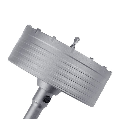 4 Zoll / 102 mm Betonlochsäge mit 220 mm SDS Plus Schaft Pleuelstange, GUICGOC Wolframkarbidzähne Zementlochsäge für Zement, Ziegel, Beton, Steinwände (4 Zoll / 102 mm)