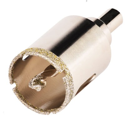 4-1/8" (105 mm) Diamant-Lochsäge, Glas-Lochsäge mit Zentrierbohrer für Glas, Keramik, Marmor, Porzellanfliesen, Granit, Quarz, Edelsteine