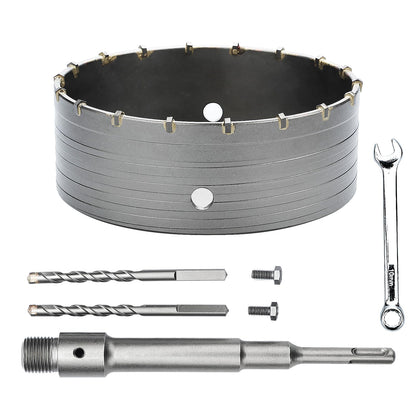 3 Zoll / 75mm Betonlochbohrer mit SDS Plus Aufnahmeschaft, 6.3mm Hartmetallspitze für Beton Zement Mauerwerk