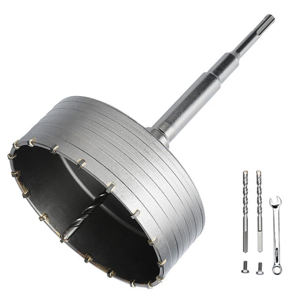 3 Zoll / 75mm Betonlochbohrer mit SDS Plus Aufnahmeschaft, 6.3mm Hartmetallspitze für Beton Zement Mauerwerk
