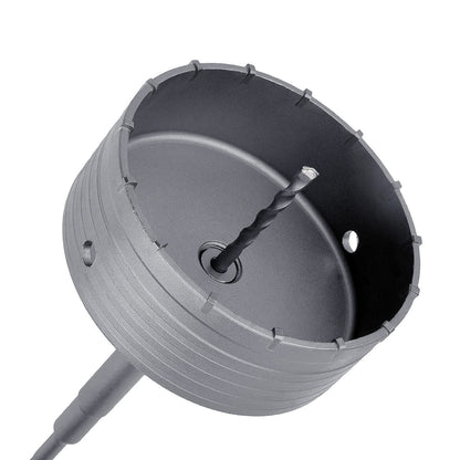 4 Zoll / 102 mm Betonlochsäge mit 220 mm SDS Plus Schaft Pleuelstange, GUICGOC Wolframkarbidzähne Zementlochsäge für Zement, Ziegel, Beton, Steinwände (4 Zoll / 102 mm)