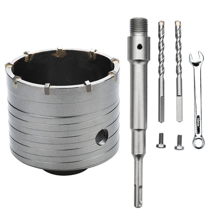 3 Zoll / 75mm Betonlochbohrer mit SDS Plus Aufnahmeschaft, 6.3mm Hartmetallspitze für Beton Zement Mauerwerk
