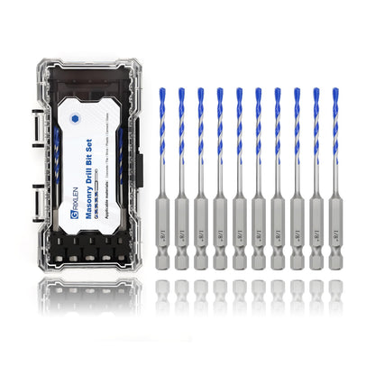 5er-Pack 5/32" Mauerbohrer-Set, Betonbohrer-Set, Betonbohrer für Beton, Fliesen, Ziegel, Zement, Glas (Sechskantschaft, 5/32 Zoll (5er-Pack))
