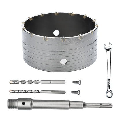 3 Zoll / 75mm Betonlochbohrer mit SDS Plus Aufnahmeschaft, 6.3mm Hartmetallspitze für Beton Zement Mauerwerk