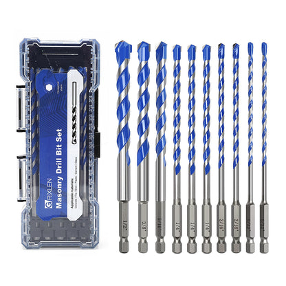 5er-Pack 3,2 mm Mauerwerksbohrer-Set, Betonbohrer-Set mit Sechskantschaft, Hartmetallbohrer für Beton, Zement, Fliesen, Ziegel, Kunststoff und Keramik (3,2 mm (5 Stück))