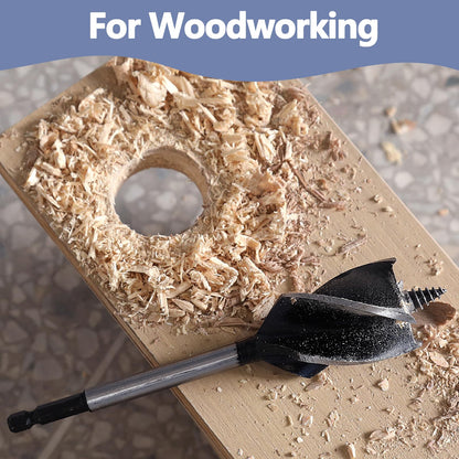 2 Stück 4/5 Zoll x 6-1/2 Zoll Holzbohrer, 1/4 Zoll Sechskantschaft Schlangenbohrer für Hartholz, Weichholz, Sperrholz und Kunststoff (4/5 Zoll x 6-1/2 Zoll) GRIXLEN